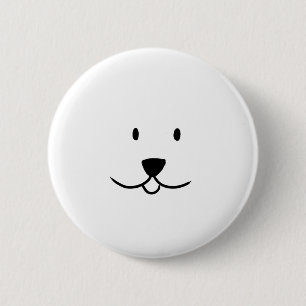 Niedliche Hundewand Button