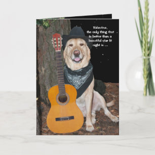 Niedliche HundValentin individuell anpassbar Feiertagskarte