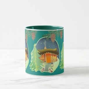 Niedliche Hütte Tasse