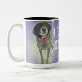 Niedliche i-Liebe GSPs (deutsche kurzhaarige Zweifarbige Tasse