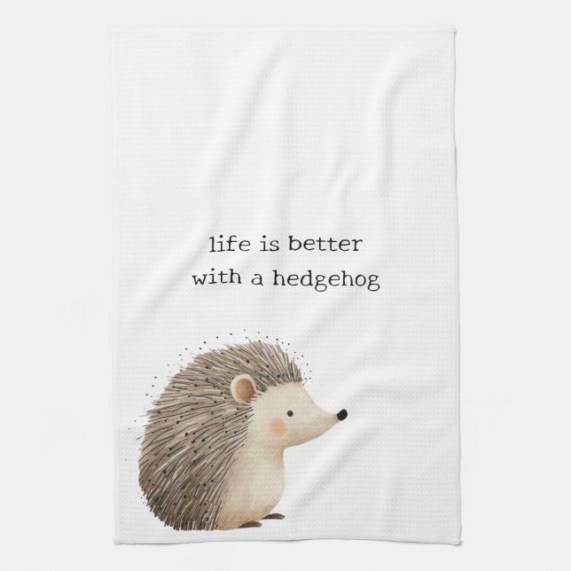 Niedliche Igel Geschirrtuch (Vertikal)