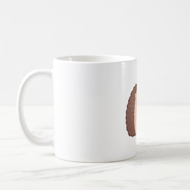 Niedliche Igel in der Liebe Kaffeetasse (Links)