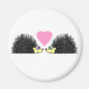 Niedliche Igel in der Liebe Magnet