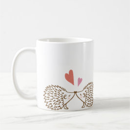 Niedliche Igel in Liebe Igel Herz Tasse für sie