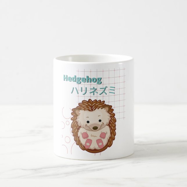 Niedliche Igel-Kawaii-Sammlung Kaffeetasse (Mittel)