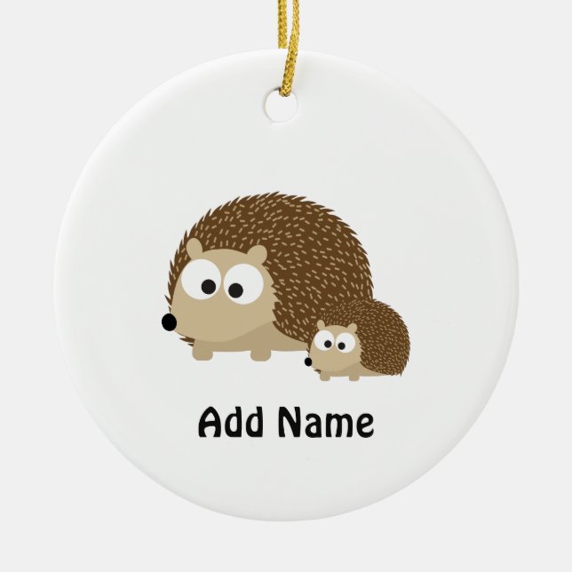 Niedliche Igel Keramikornament (Vorne)