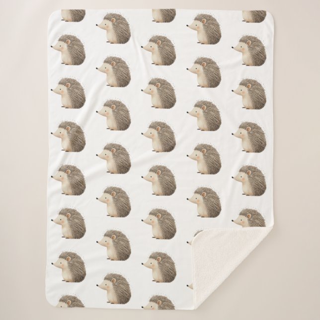 Niedliche Igel Sherpadecke (Vorderseite)