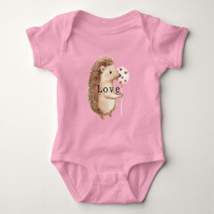 Niedliche Igelherzen Liebe Baby Strampler