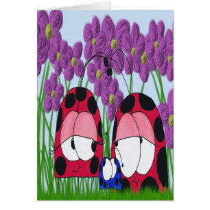 Niedliche Illustration der Familie Ladybug