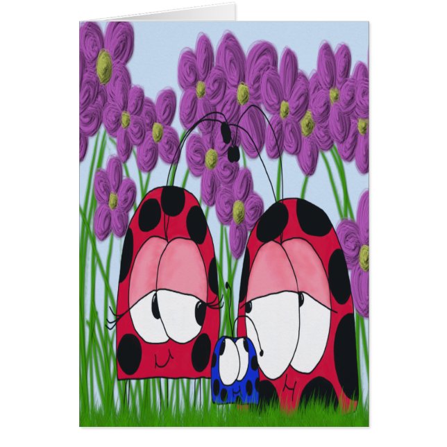 Niedliche Illustration der Familie Ladybug (Vorne)