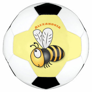 Niedliche Illustration des beglückten Cartoon Fußball