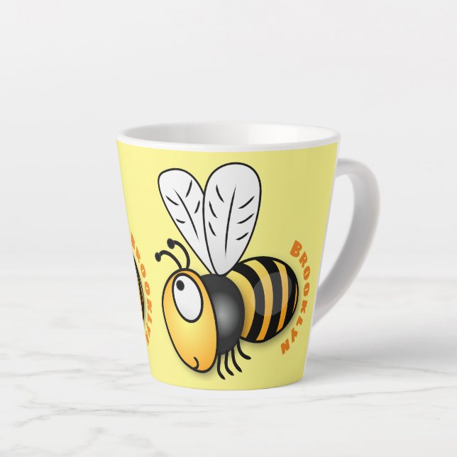 Niedliche Illustration des beglückten Cartoon Milchtasse (Rechte Ecke)
