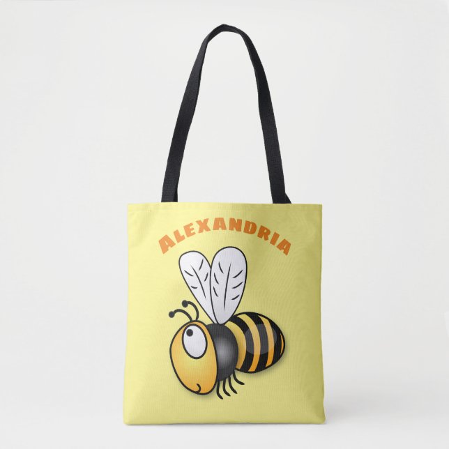 Niedliche Illustration des beglückten Cartoon Tasche (Vorderseite)