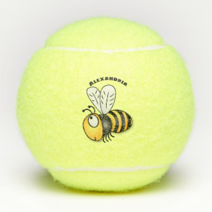 Niedliche Illustration des beglückten Cartoon Tennisbälle