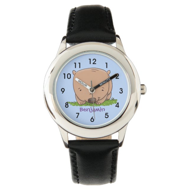 Niedliche Illustration des Cartoon Armbanduhr (Vorderseite)