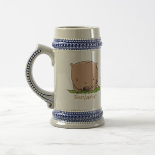 Niedliche Illustration des Cartoon Bierglas