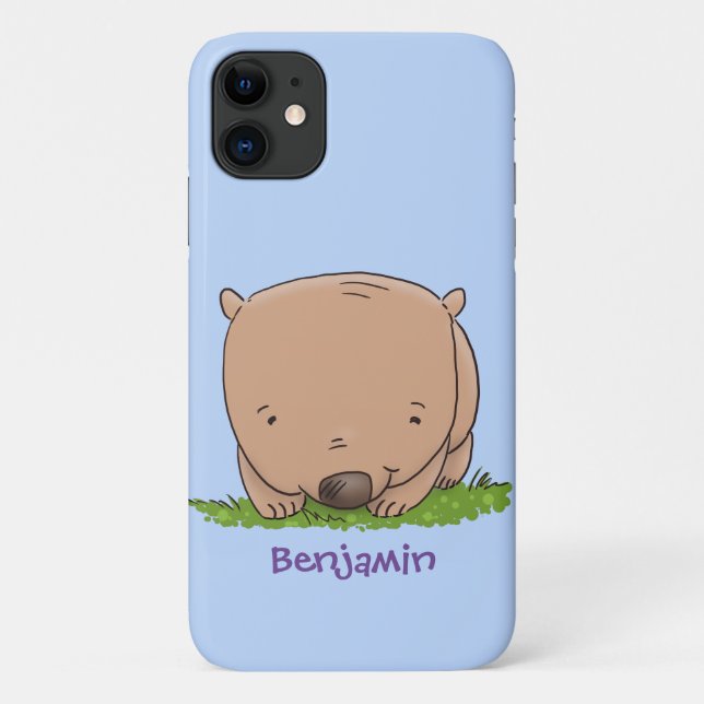 Niedliche Illustration des Cartoon Case-Mate iPhone Hülle (Rückseite)