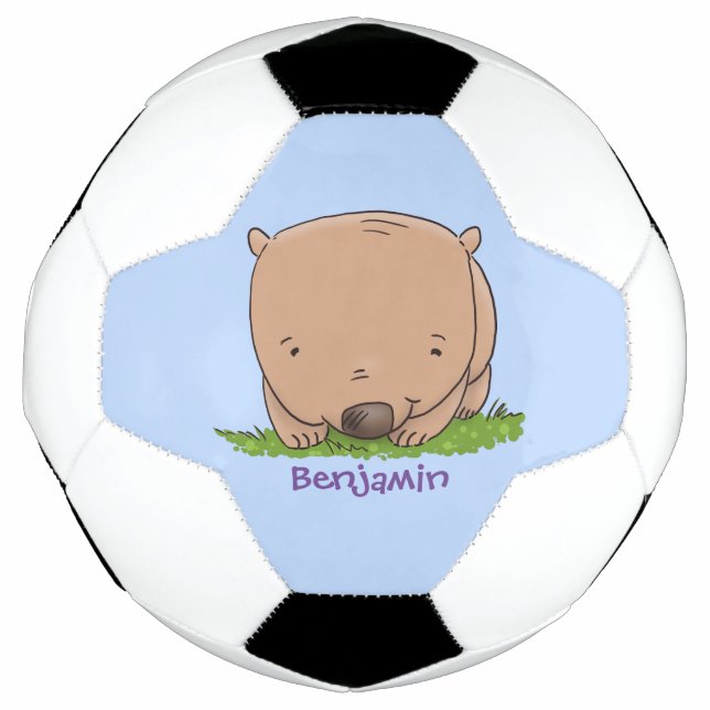 Niedliche Illustration des Cartoon Fußball (Vorderseite)