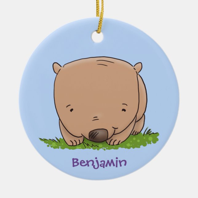 Niedliche Illustration des Cartoon Keramik Ornament (Vorne)