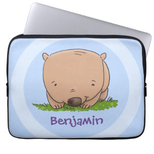 Niedliche Illustration des Cartoon Laptopschutzhülle