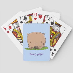 Niedliche Illustration des Cartoon Spielkarten