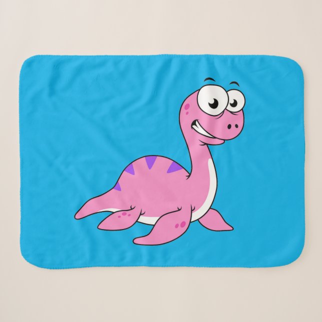 Niedliche Illustration des Loch Ness Monsters. Sherpadecke (Vorderseite (Horizontal))