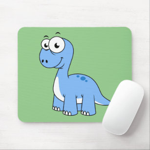 Niedliche Illustration eines Brontosaurus. Mousepad