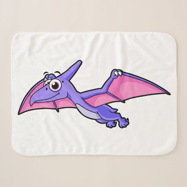 Niedliche Illustration eines fliegenden Pterodakty Sherpadecke (Vorderseite (Horizontal))