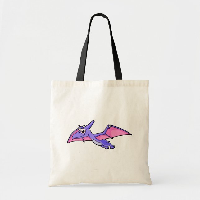 Niedliche Illustration eines fliegenden Pterodakty Tragetasche (Vorne)