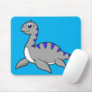 Niedliche Illustration eines Loch Ness Monsters. Mousepad