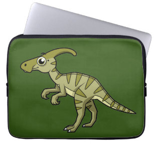 Niedliche Illustration eines Parasaurolophus Dinos Laptopschutzhülle