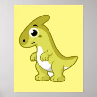 Niedliche Illustration eines Parasaurolophus Dinos