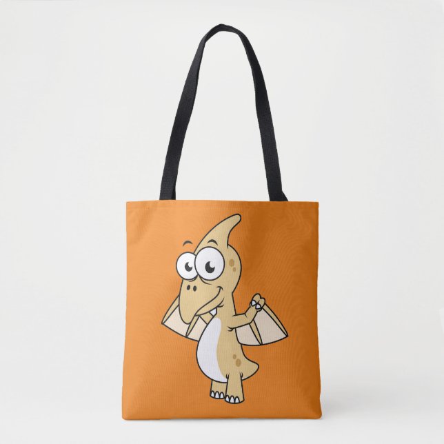 Niedliche Illustration eines Pterodaktyls. 2 Tasche (Vorderseite)