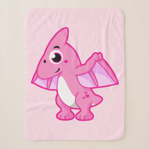 Niedliche Illustration eines Pterodaktyls. Sherpadecke