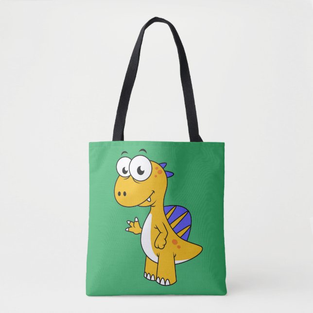 Niedliche Illustration eines Spinosauriers. 2 Tasche (Vorderseite)