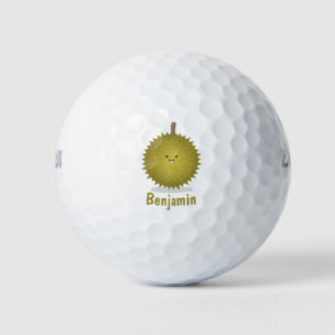 Niedliche Illustration von Happy-Duran-Cartoon Golfball
