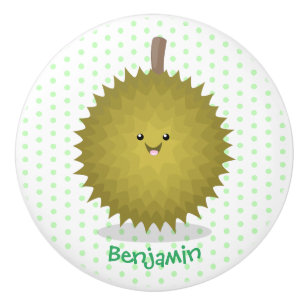 Niedliche Illustration von Happy-Duran-Cartoon Keramikknauf