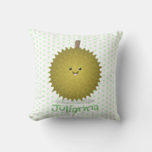 Niedliche Illustration von Happy-Duran-Cartoon Kissen