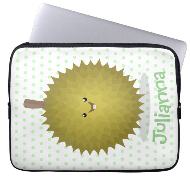 Niedliche Illustration von Happy-Duran-Cartoon Laptopschutzhülle (Vorderseite)