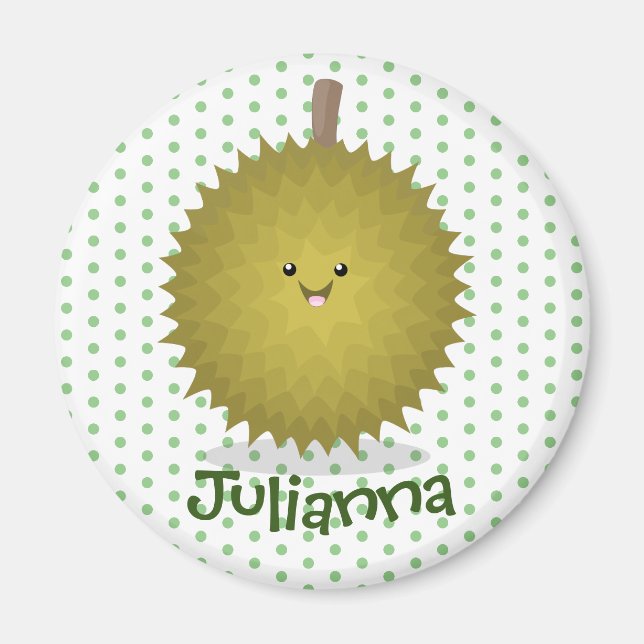 Niedliche Illustration von Happy-Duran-Cartoon Magnet (Vorne)
