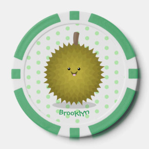 Niedliche Illustration von Happy-Duran-Cartoon Pokerchips