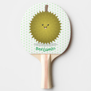 Niedliche Illustration von Happy-Duran-Cartoon Tischtennis Schläger