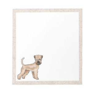Niedliche Illustration von weichgeriebenem Hund Notizblock