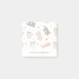 Niedliche Illustrierte Katzen Post-it Klebezettel