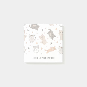 Niedliche Illustrierte Katzen Post-it Klebezettel