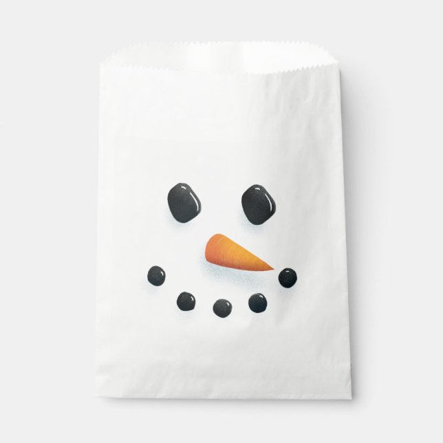 Niedliche Illustrierte Snowman Fantastische Weihna Geschenktütchen (Vorderseite)