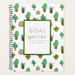 Niedliche Illustrierte Sukkulente und Kakteen Planer<br><div class="desc">Einfache,  aber niedliche Planerin mit dem Titel "GOAL getter" für sukkulente und Kakteen Liebhaber. Personalisieren Sie es mit Ihrem Namen. Perfekt als Geschenk zu Weihnachten und im neuen Jahr für Ihre Kollegen,  Freunde und Chefs,  die abhängig sind von der Planung ihrer täglichen Aktivitäten.</div>