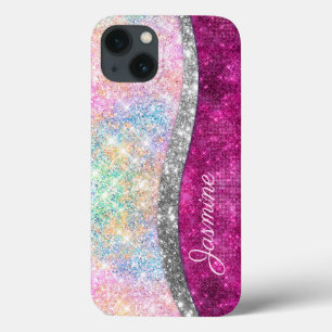 Niedliche Imitate aus rosa Glitzer Case-Mate iPhone Hülle