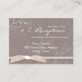 Niedliche Imitate Hochzeitsempfang Begleitkarte
