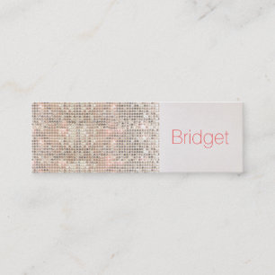 Niedliche Imitate Sequins Beauty Fashion Makeup Ar Mini Visitenkarte